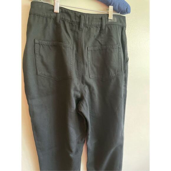 Paige Denim Simone Pleats in Black Carbon size 30 (US 10) - Picture 7 of 16